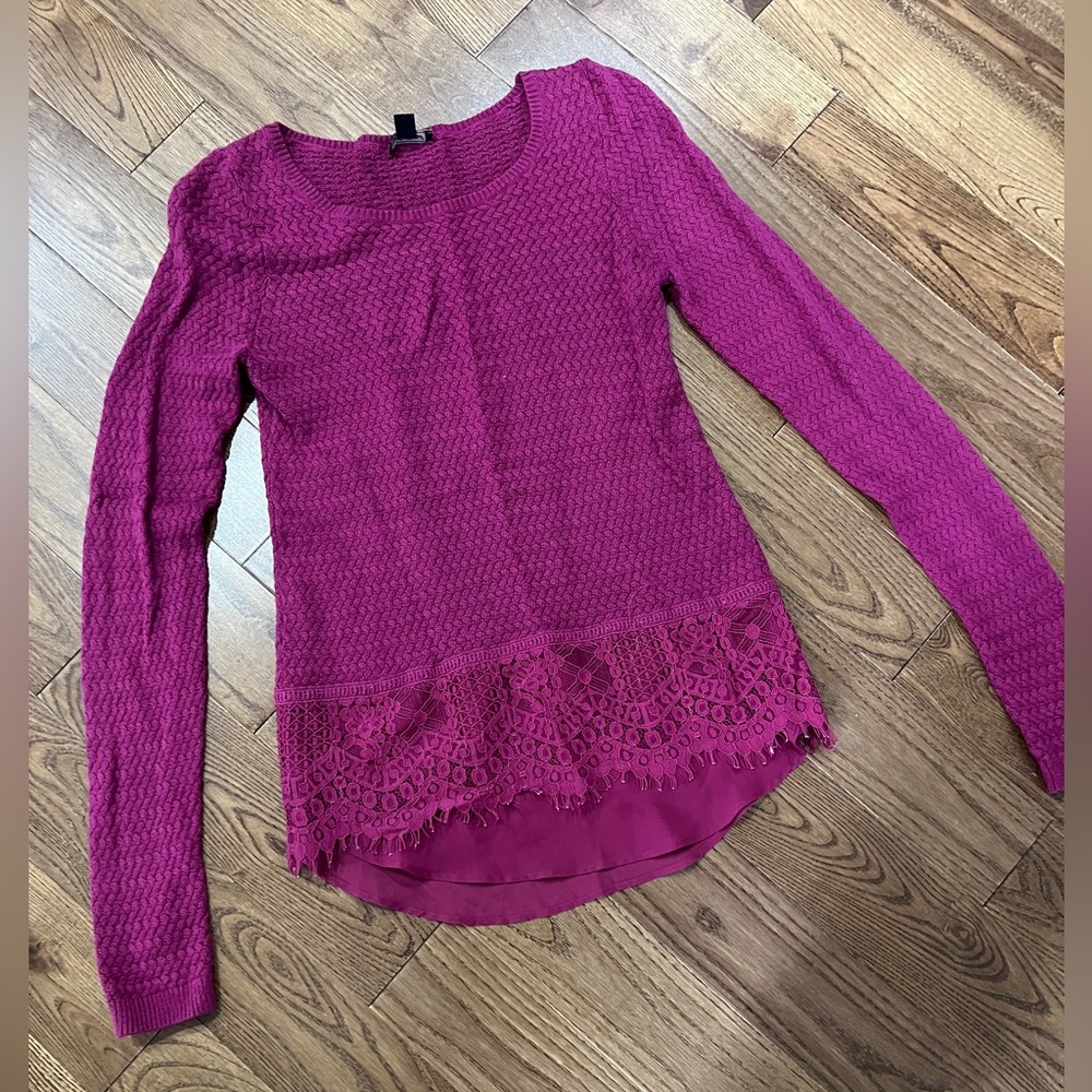 Lucky Brand Magenta Sweater XS